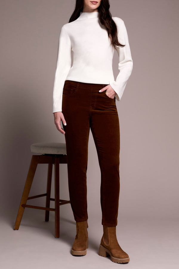 AUDREY PULL ON SLIM ANKLE PANT