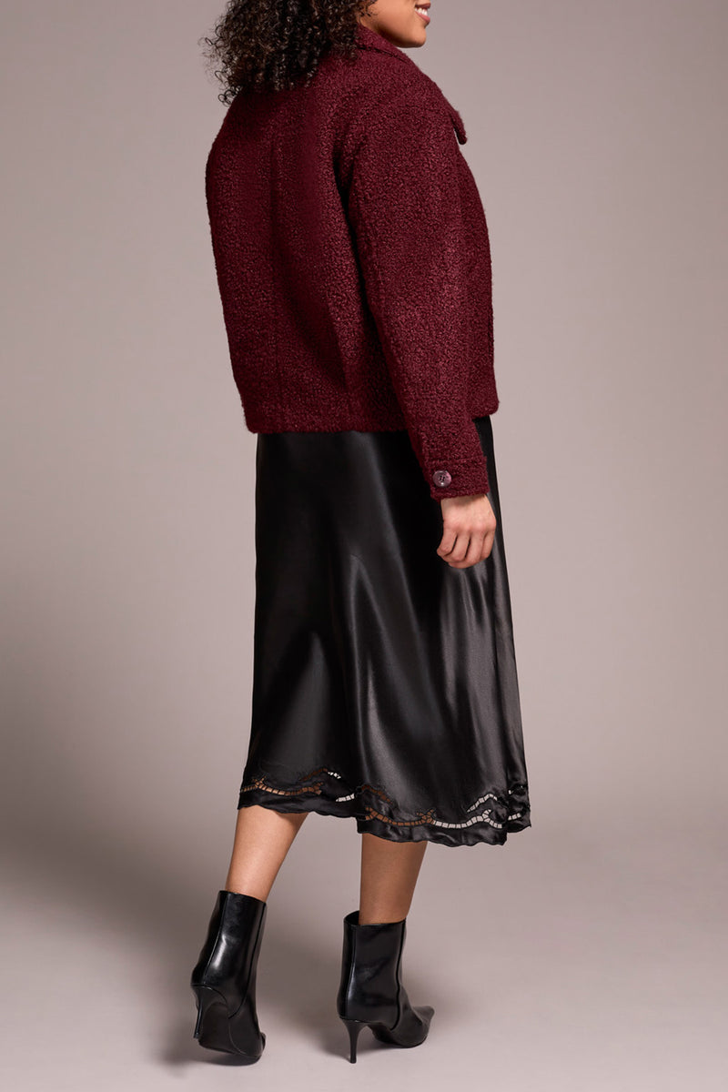 BOUCLE BUTTON FRONT JACKET