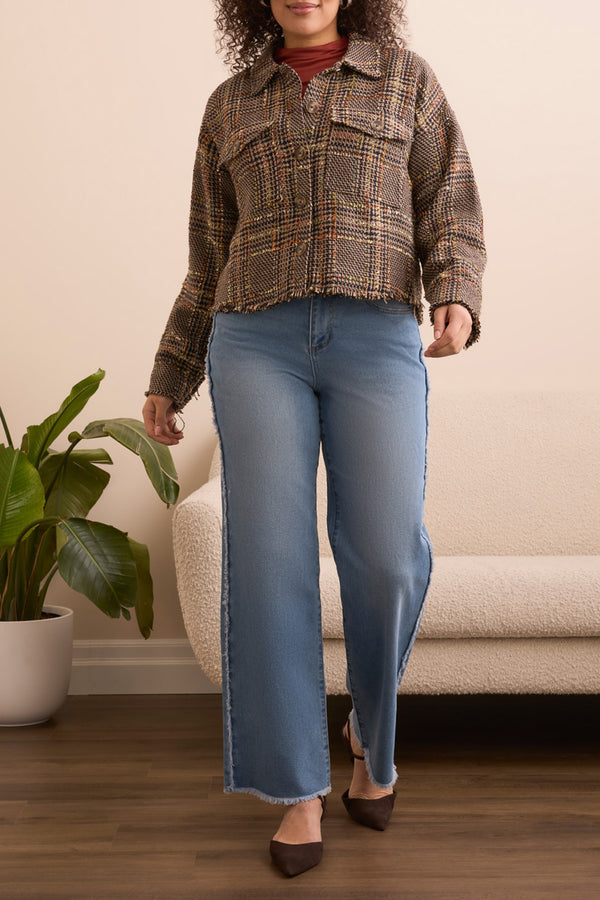 PLAID 2 POCKET JACKET