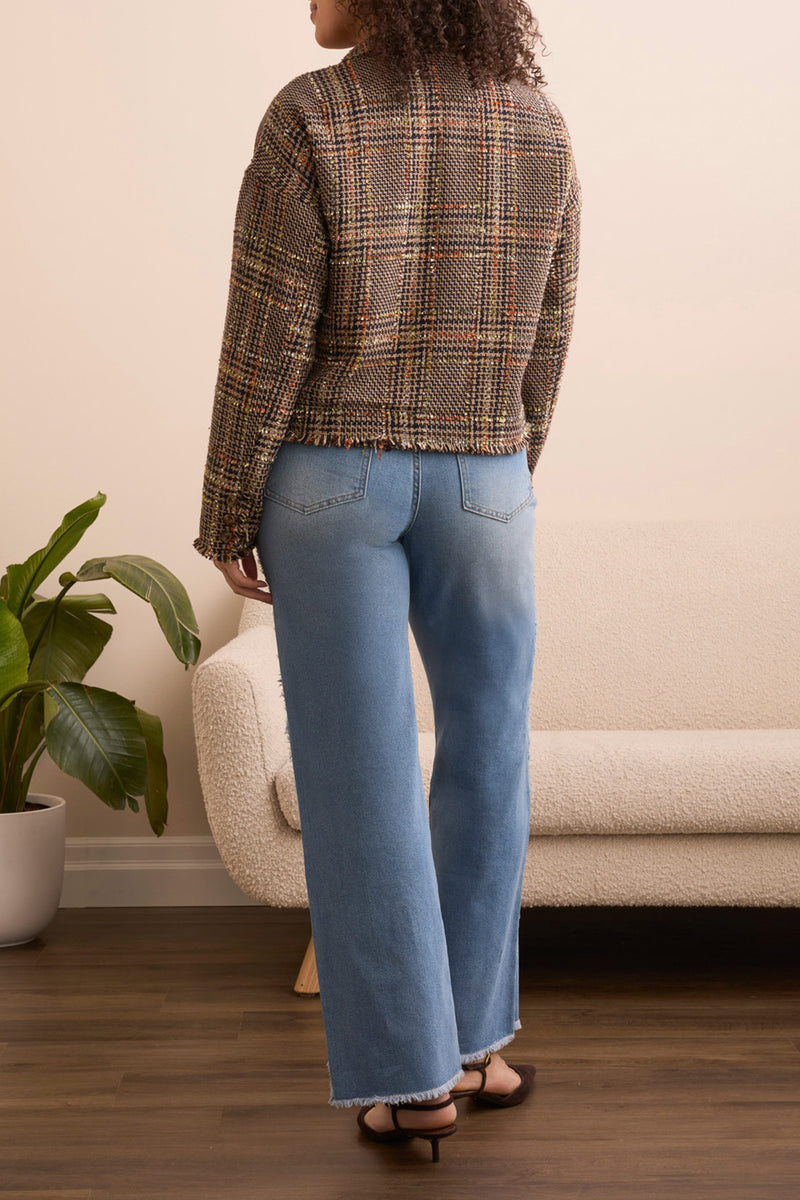 PLAID 2 POCKET JACKET