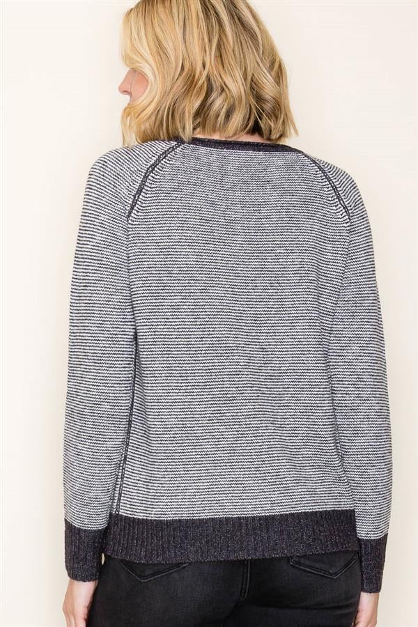 STRIPED PULLOVER SWEATER