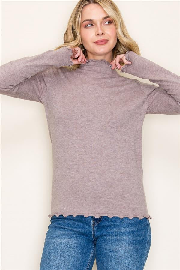 MOCK NECK SWEATER