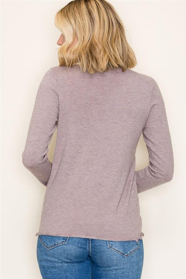 MOCK NECK SWEATER