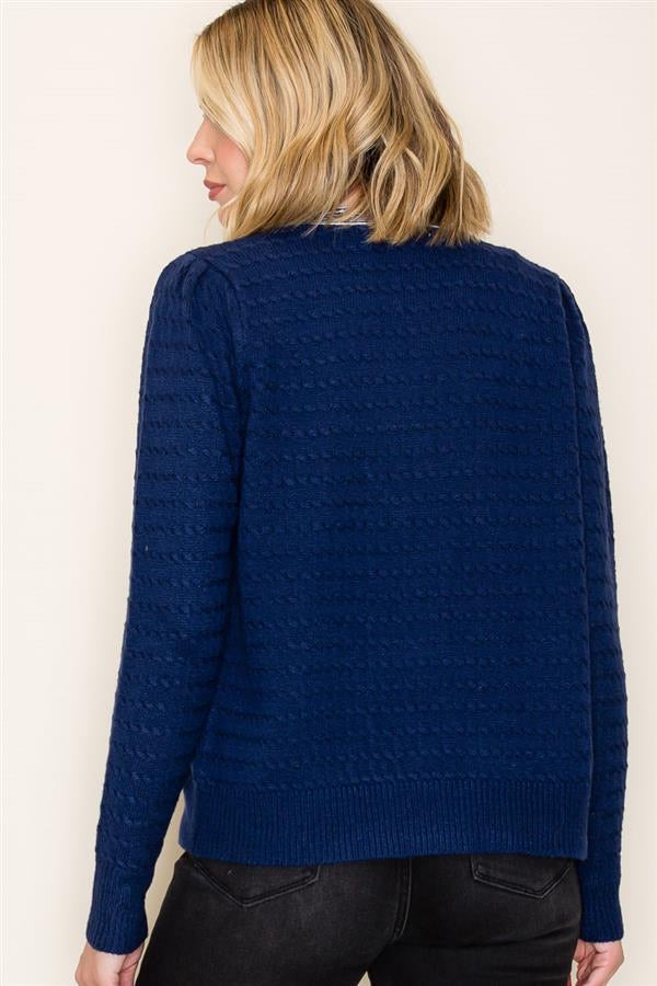 BOW ACCENT CARDI