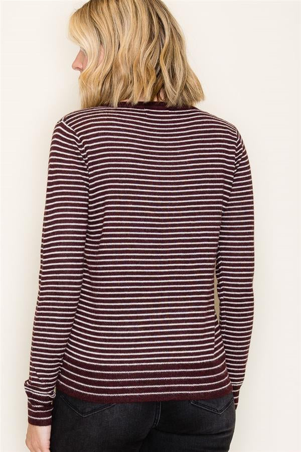 STRIPED CREW NECK SWEATER (available in more colors)