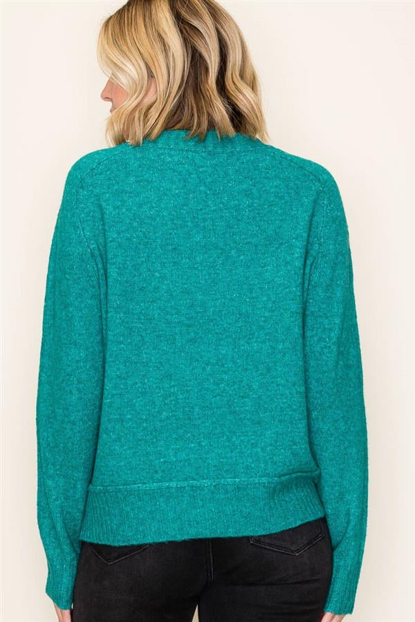 CENTER SEAM PULLOVER SWEATER