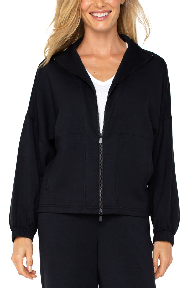 ZIP UP FUNNEL NECK JACKET