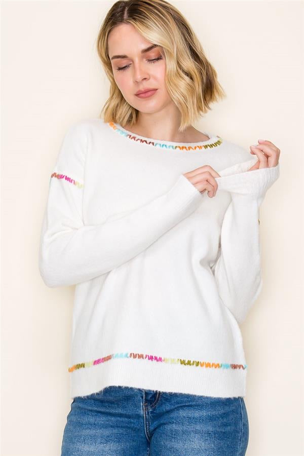 MULTI STITCH SWEATER