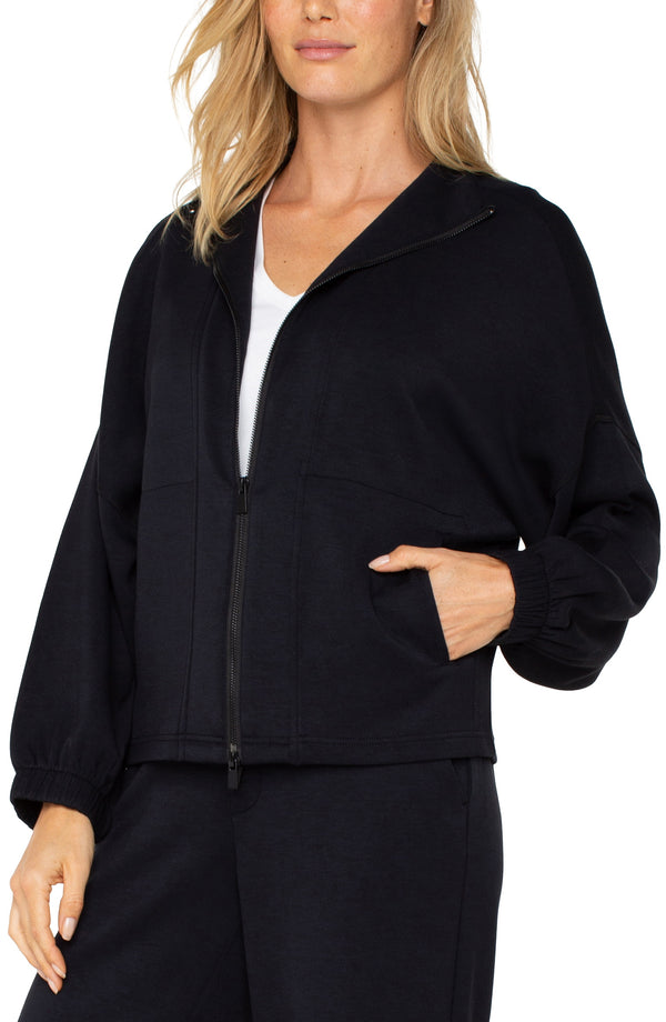 ZIP UP FUNNEL NECK JACKET