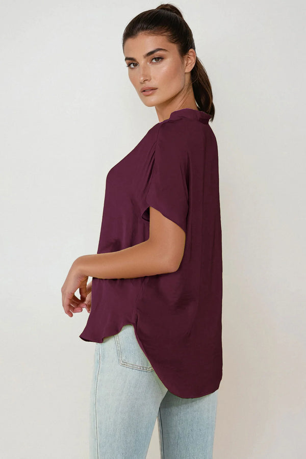 DROP SHOULDER BLOUSE