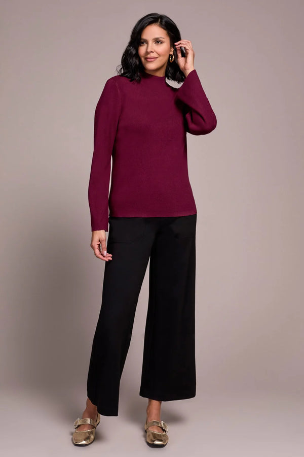 LONG SLEEVE FUNNEL NECK SWEATER
