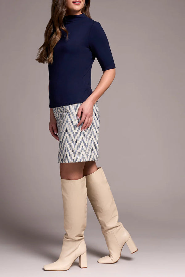 FUNNEL NECK 3/4 SLEEVE (available in 2 colors)