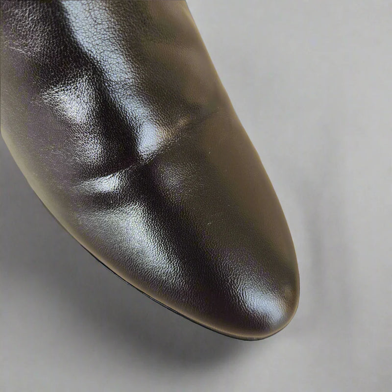 BOOTIE WITH ZIP DETAIL