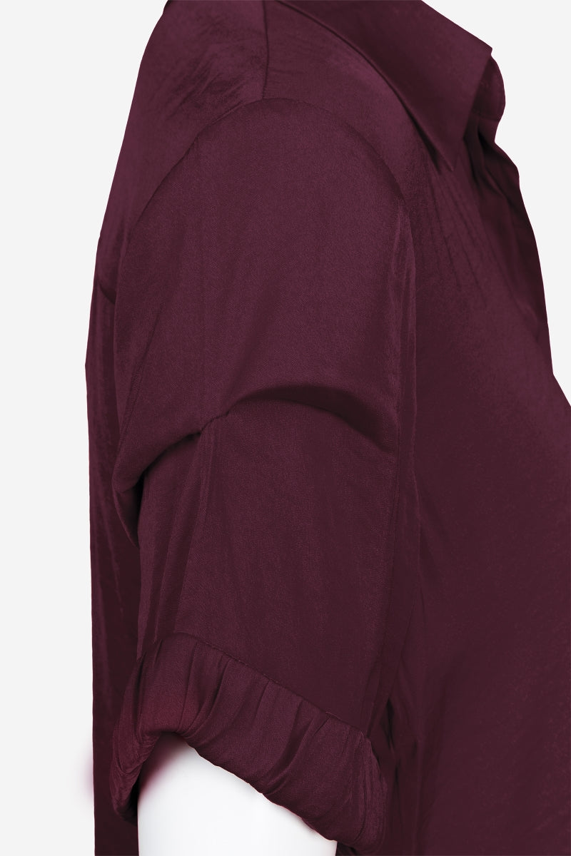 PIN TUCK SLEEVE BLOUSE