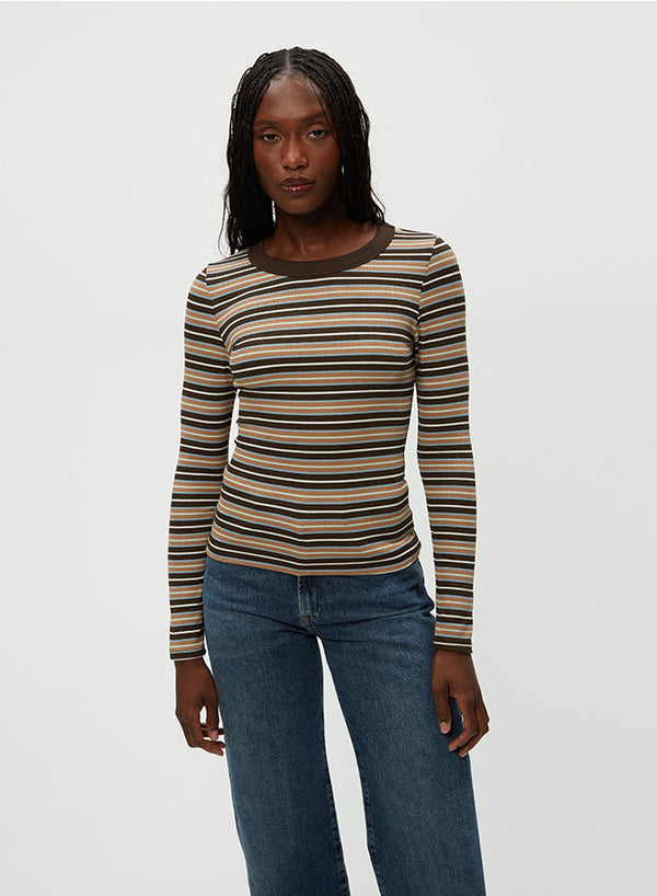 ZOLA LONG SLEEVE STRIPE TEE