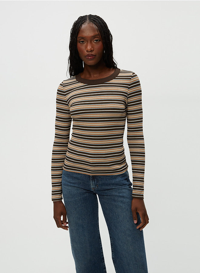 ZOLA LONG SLEEVE STRIPE TEE
