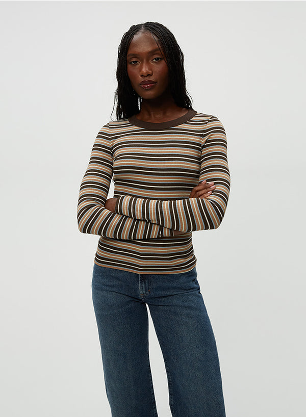 ZOLA LONG SLEEVE STRIPE TEE
