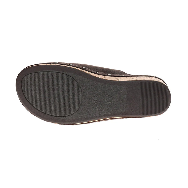 FAUX SUEDE SLING BACK MULE.
