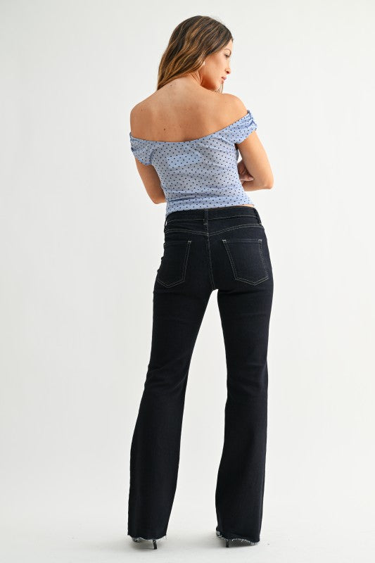 SCISSOR CUT FLARE JEAN