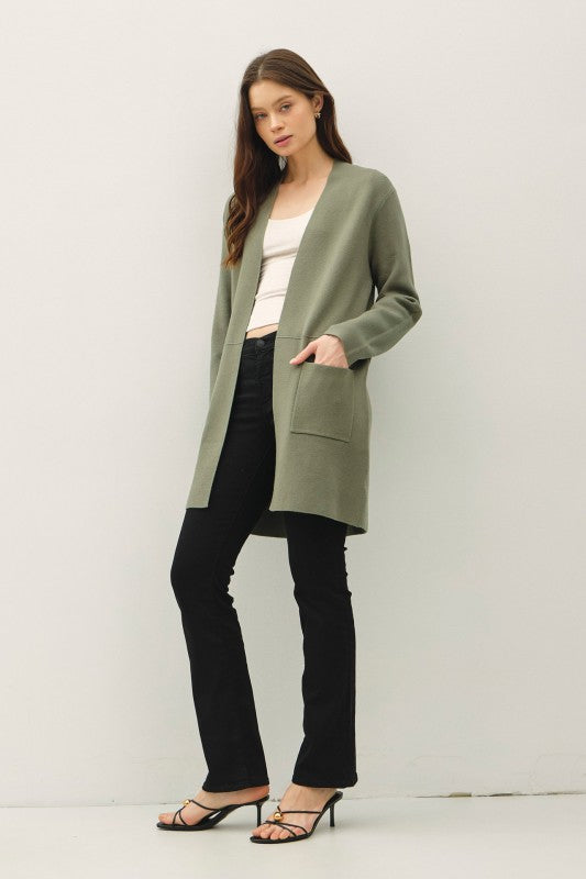 LONG CARDIGAN ( available in 2 colors)