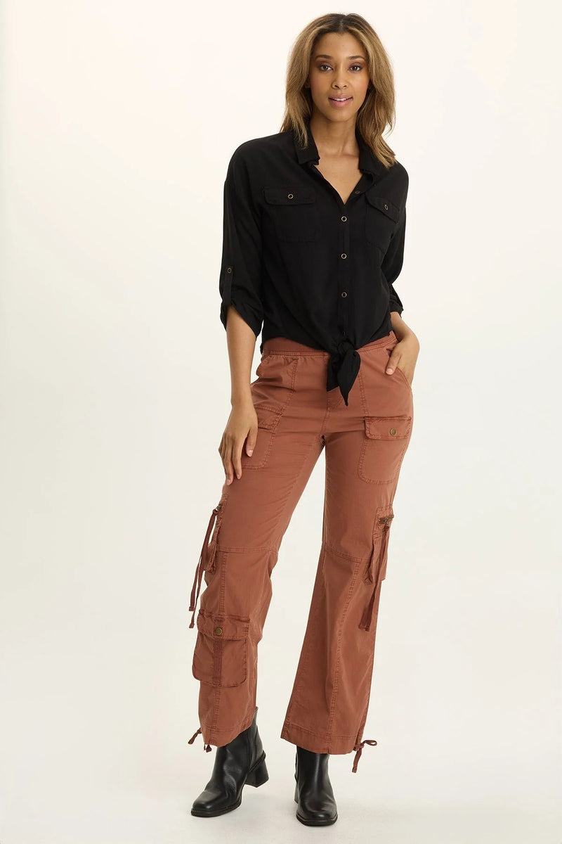 TYRELL TIE FRONT TOP
