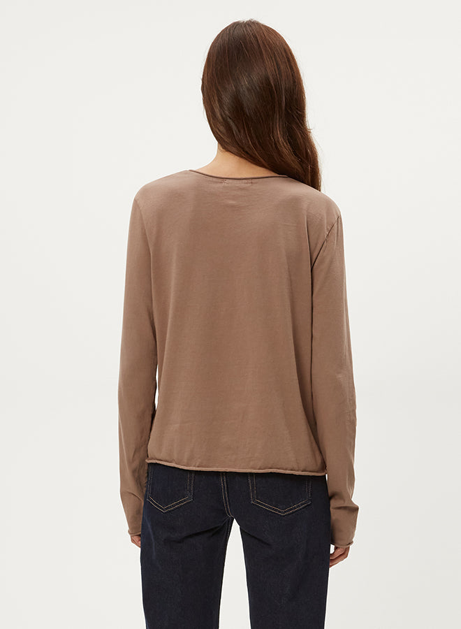 KAILEE V NECK LONG SLEEVE TEE