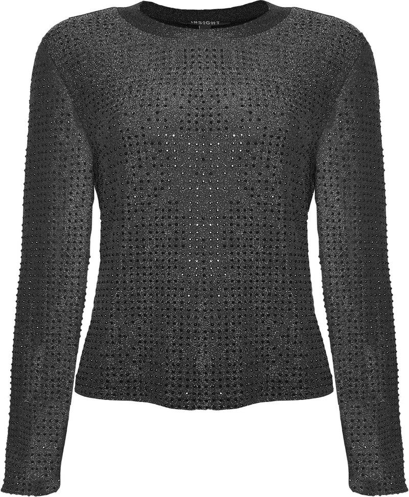 LONG SLEEVE TOP WITH BLACK STUDS
