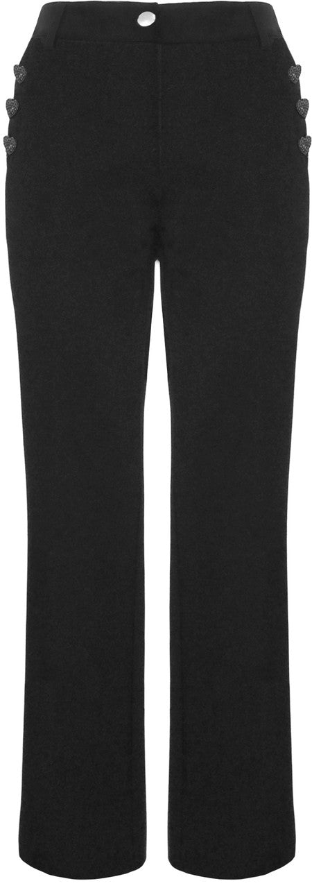 SCUBA PANT WITH RHINESTONE HEARTS