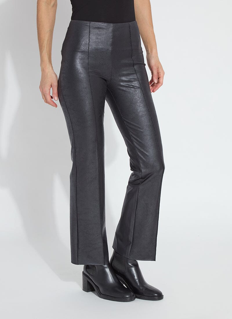 ELYSSE FOILED FAUX LEATHER PANT