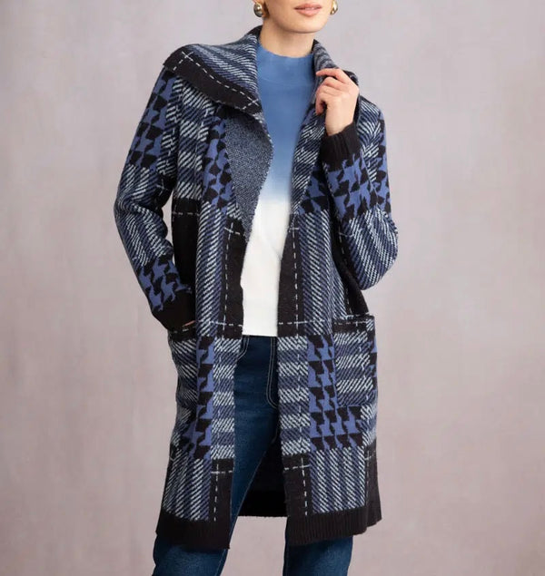 PATCHWORK PRINTED COATIGAN