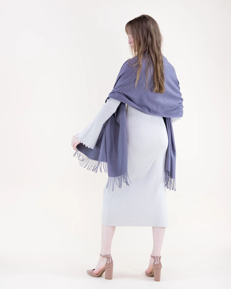 ELEGANT RHINESTONE SCARF (available in 2colors)