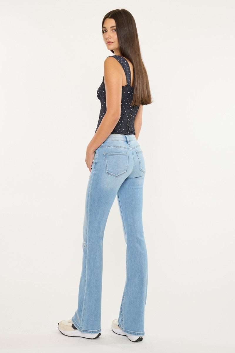 FLARE JEAN WITH STAR CLUSTER