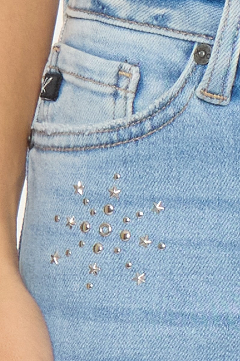 FLARE JEAN WITH STAR CLUSTER