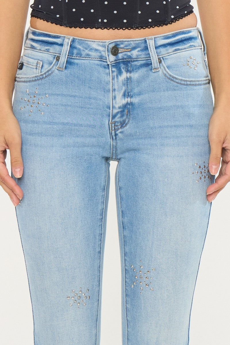 FLARE JEAN WITH STAR CLUSTER
