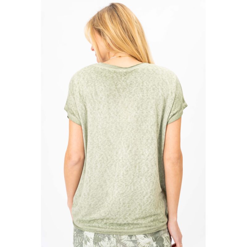 V NECK TEE WITH LUREX (available in more colors)