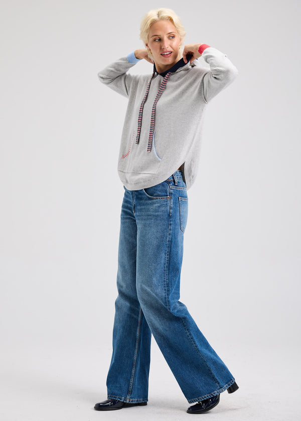 HOODIE WITH RAINBOW DETAIL