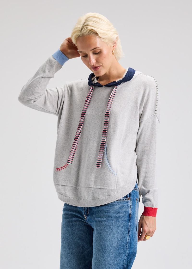 HOODIE WITH RAINBOW DETAIL