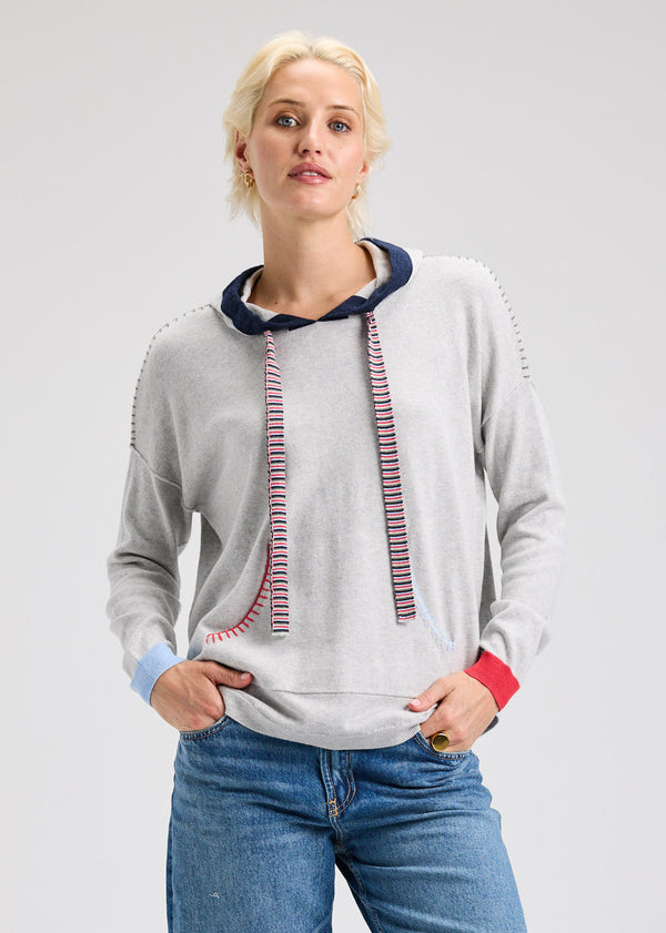 HOODIE WITH RAINBOW DETAIL