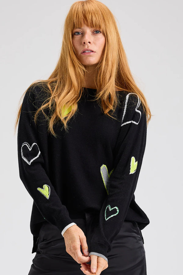 SWEATER WITH HEARTS