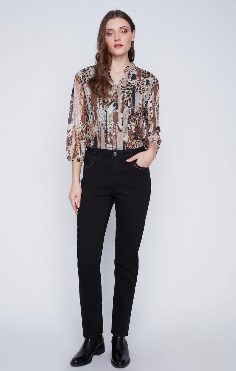 JEAN WITH STUD POCKET DETAIL