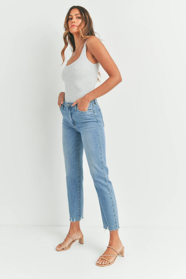 FRAY HEM JEAN (available in grey)