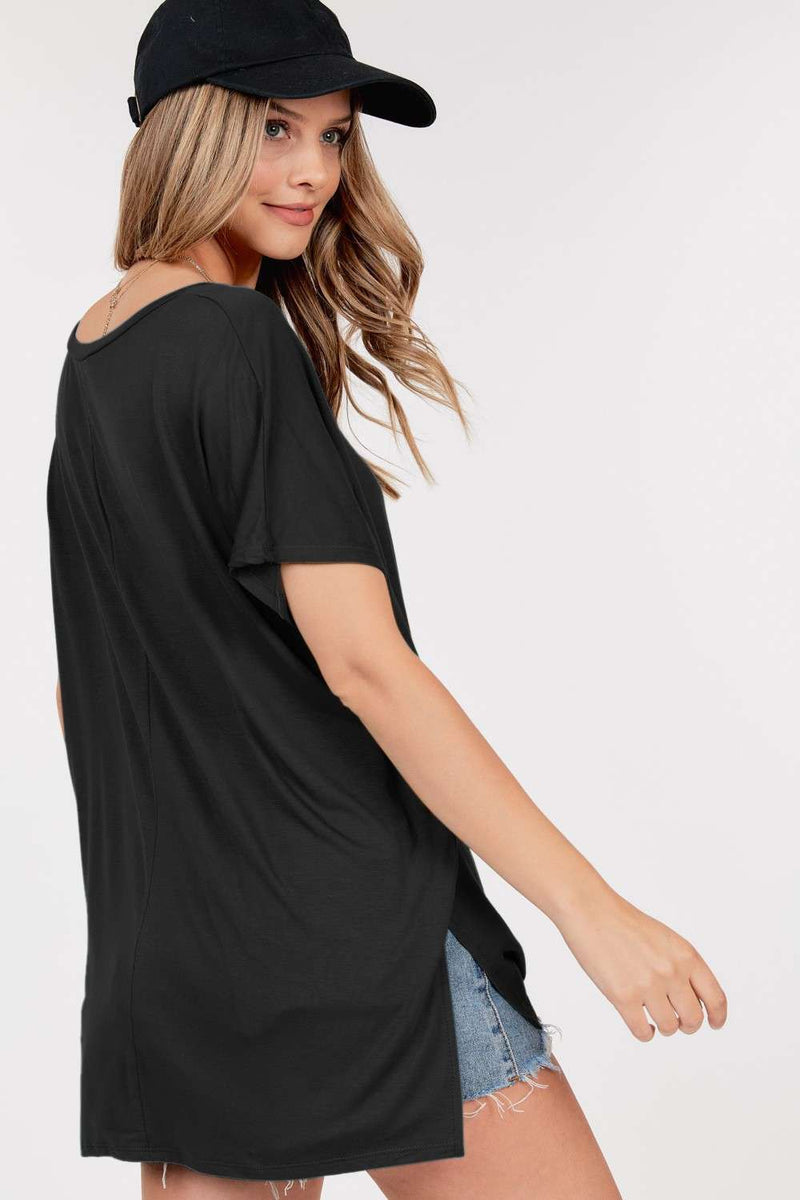 LEISURE V NECK TOP (available in more colors)