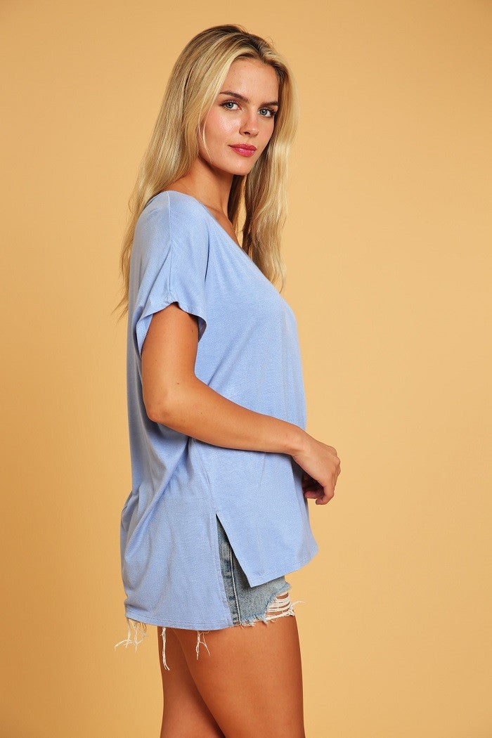 LEISURE V NECK TOP (available in more colors)