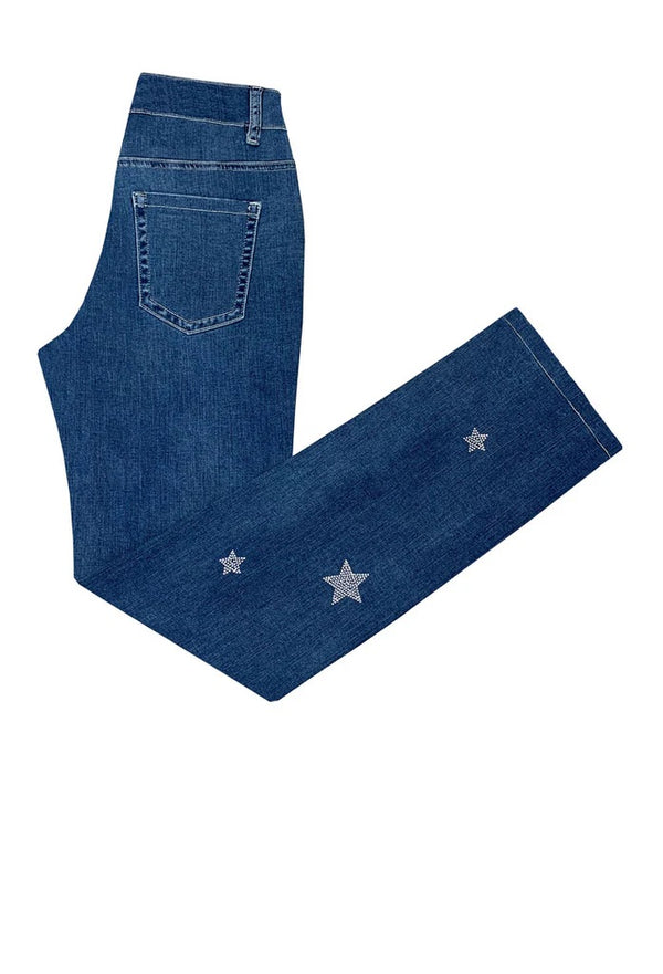 JEANS WITH RHINESTONE STARS