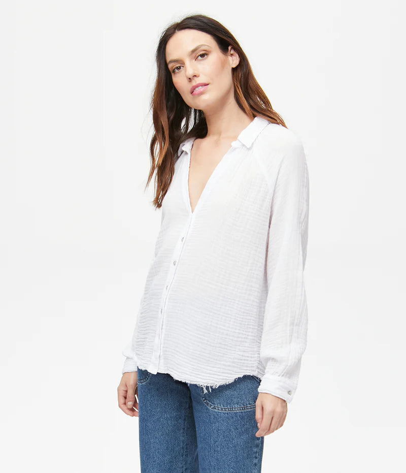 GAUZE TONI BUTTON DOWN SHIRT