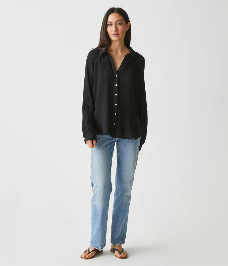 GAUZE TONI BUTTON DOWN SHIRT