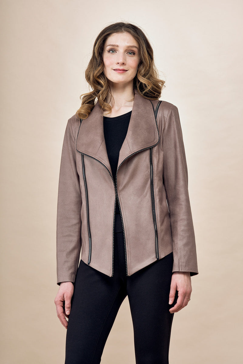 JACKET WITH ZIPPER DETAIL (available in more colors)