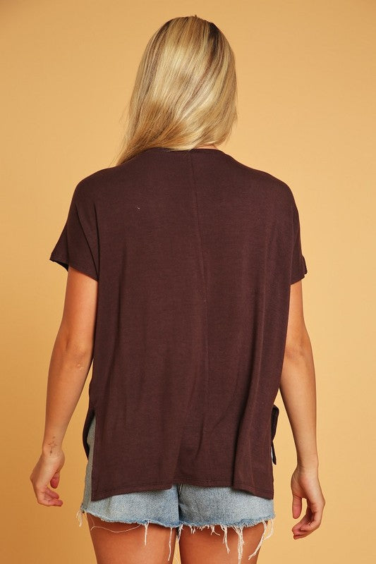 LEISURE V NECK TOP (available in more colors)