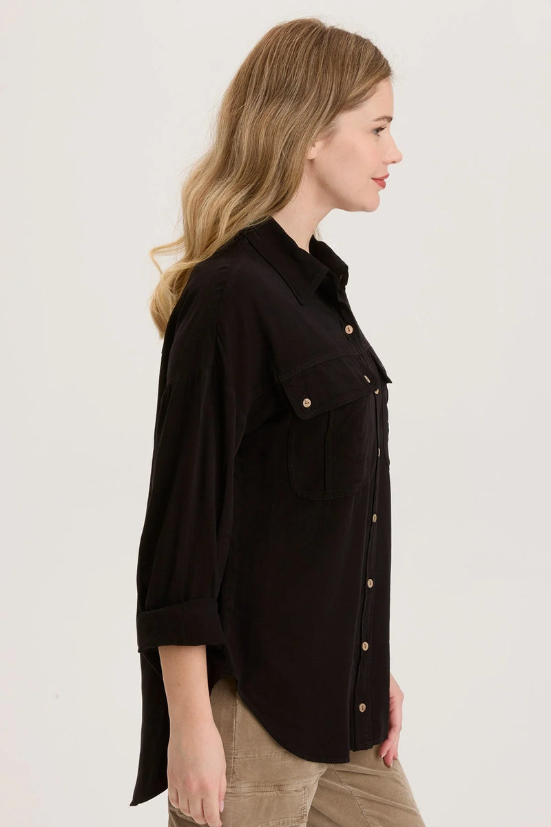 TWILL SMITHSONIAN BUTTON UP SHIRT (available in 2 colors)