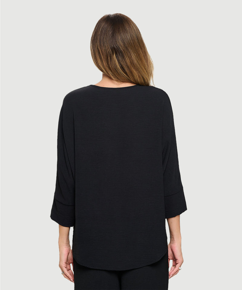 V NECK BATWING TOP